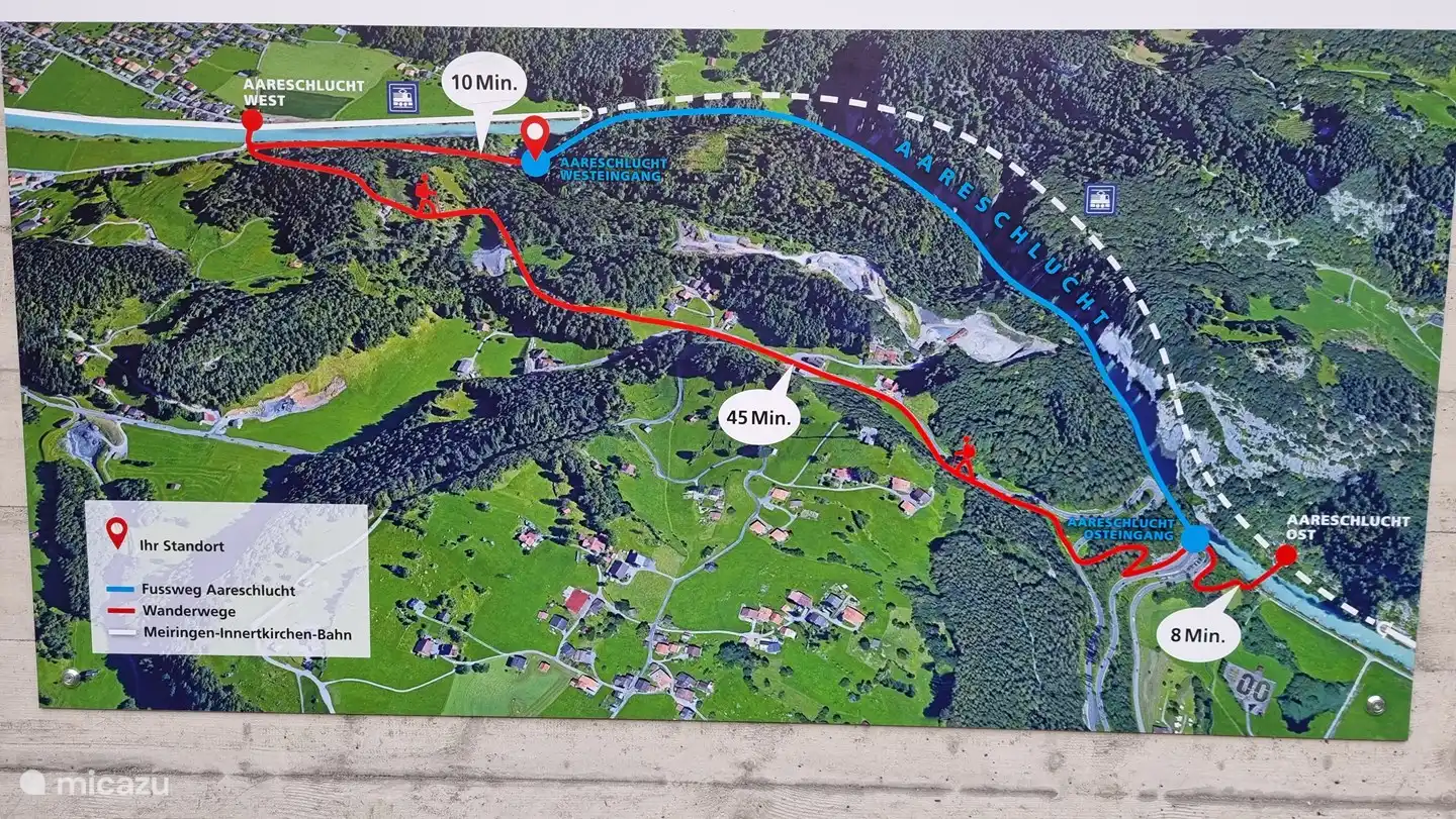 Aareschlucht (ravine) near Meiringen.
