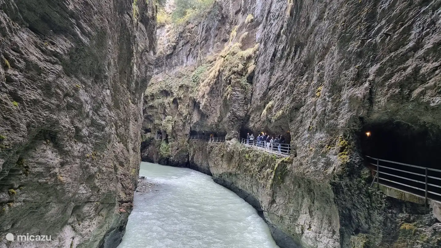 Aareschlucht (ravine) near Meiringen.