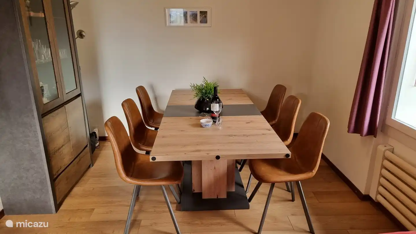 dining room with enough chairs for 7 people