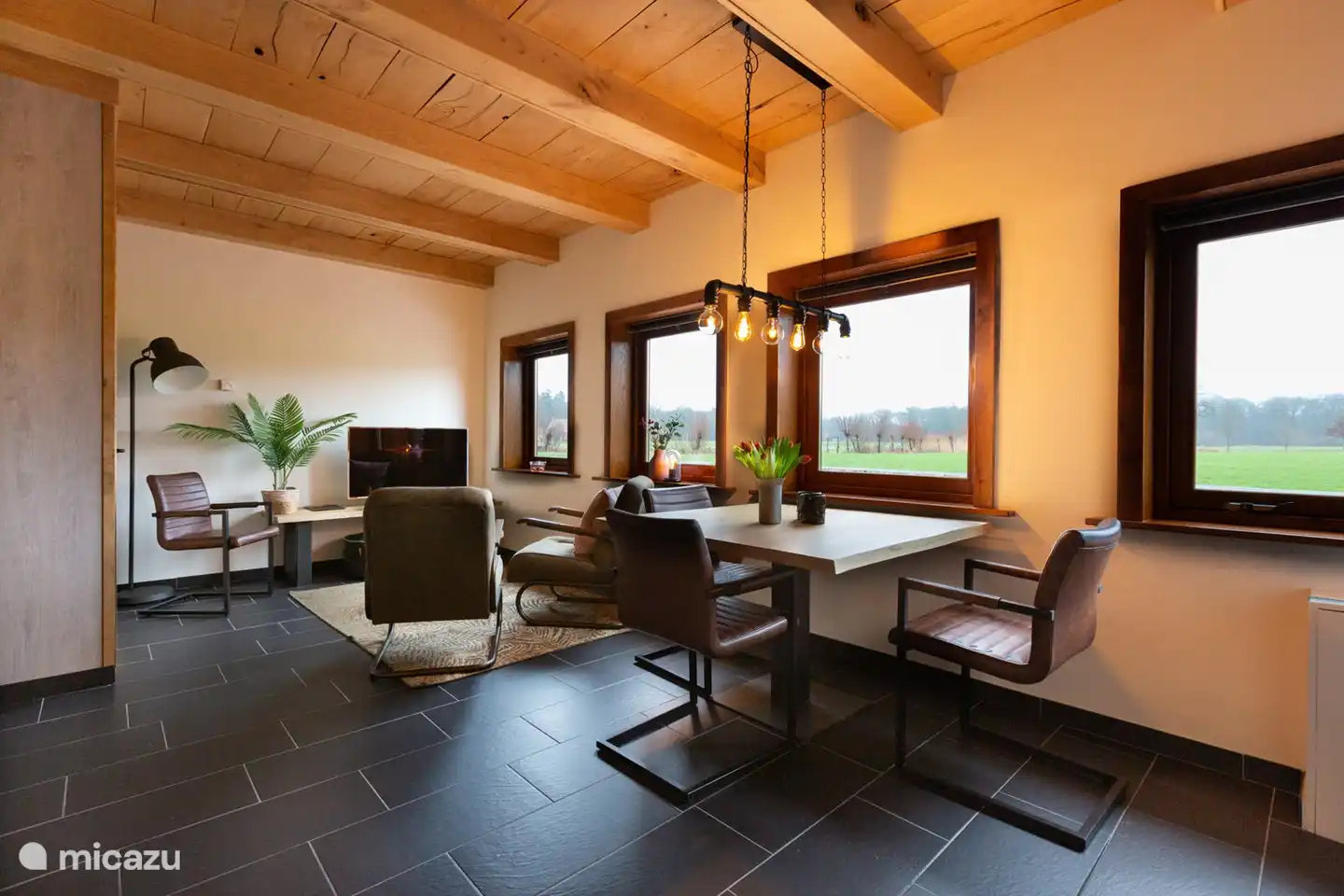 La maison de vacances dispose du chauffage au sol