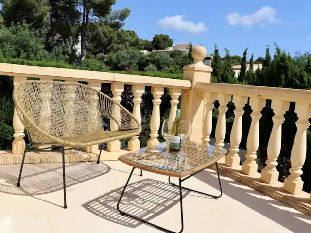 Villa Dali huren in Spanje, Costa Blanca, Moraira - villa Balkon 2e slaapkamer( 3 op 5m)