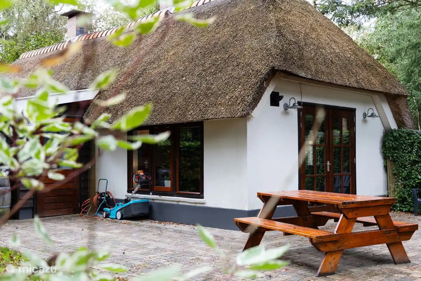 Het huis gezien vanaf de achtertuin