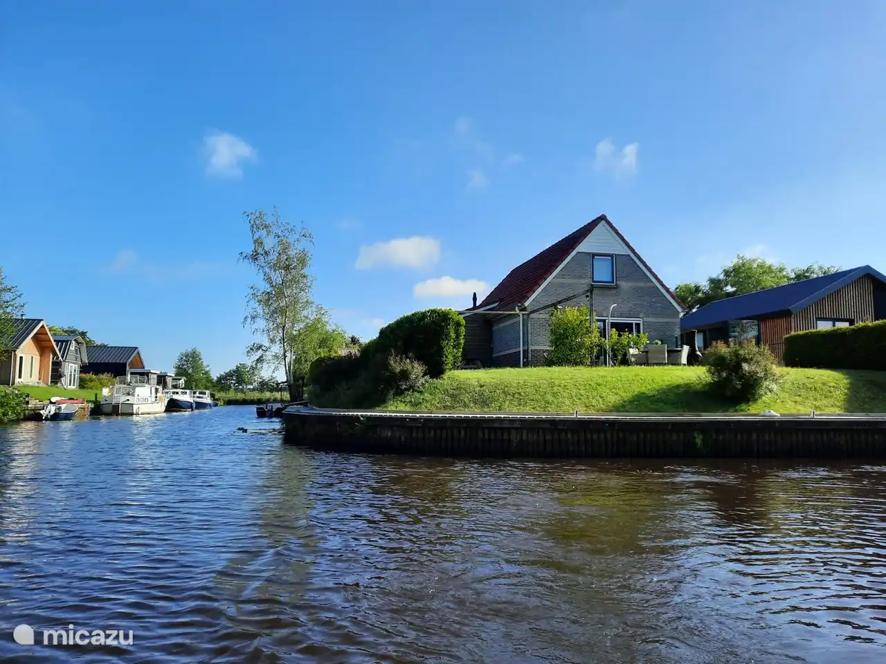 Wasserhaus Friesland in Niederlande, Friesland, Oudwoude - ferienhaus