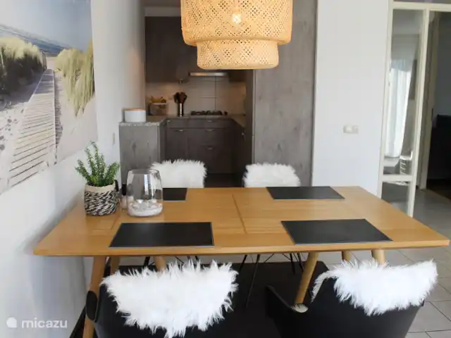Strand Genot | Pays-Bas, Hollande du Nord, Julianadorp aan Zee - appartement table à manger