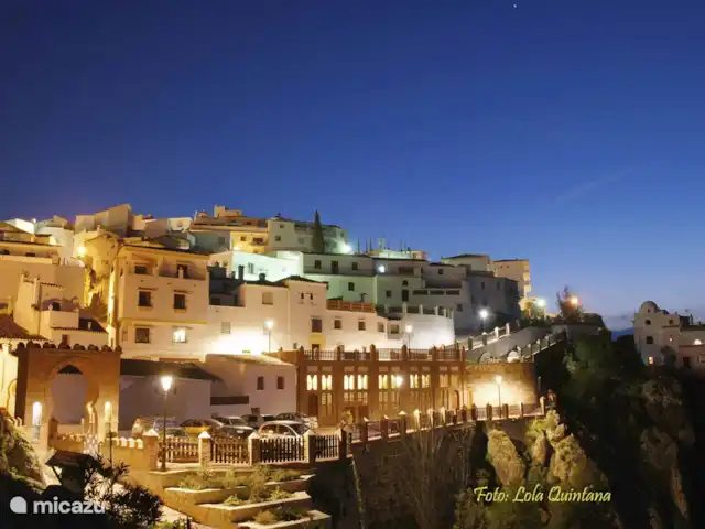 Villa El Torcal 3 en España, Costa del Sol, Comares - villa Comares de noche.