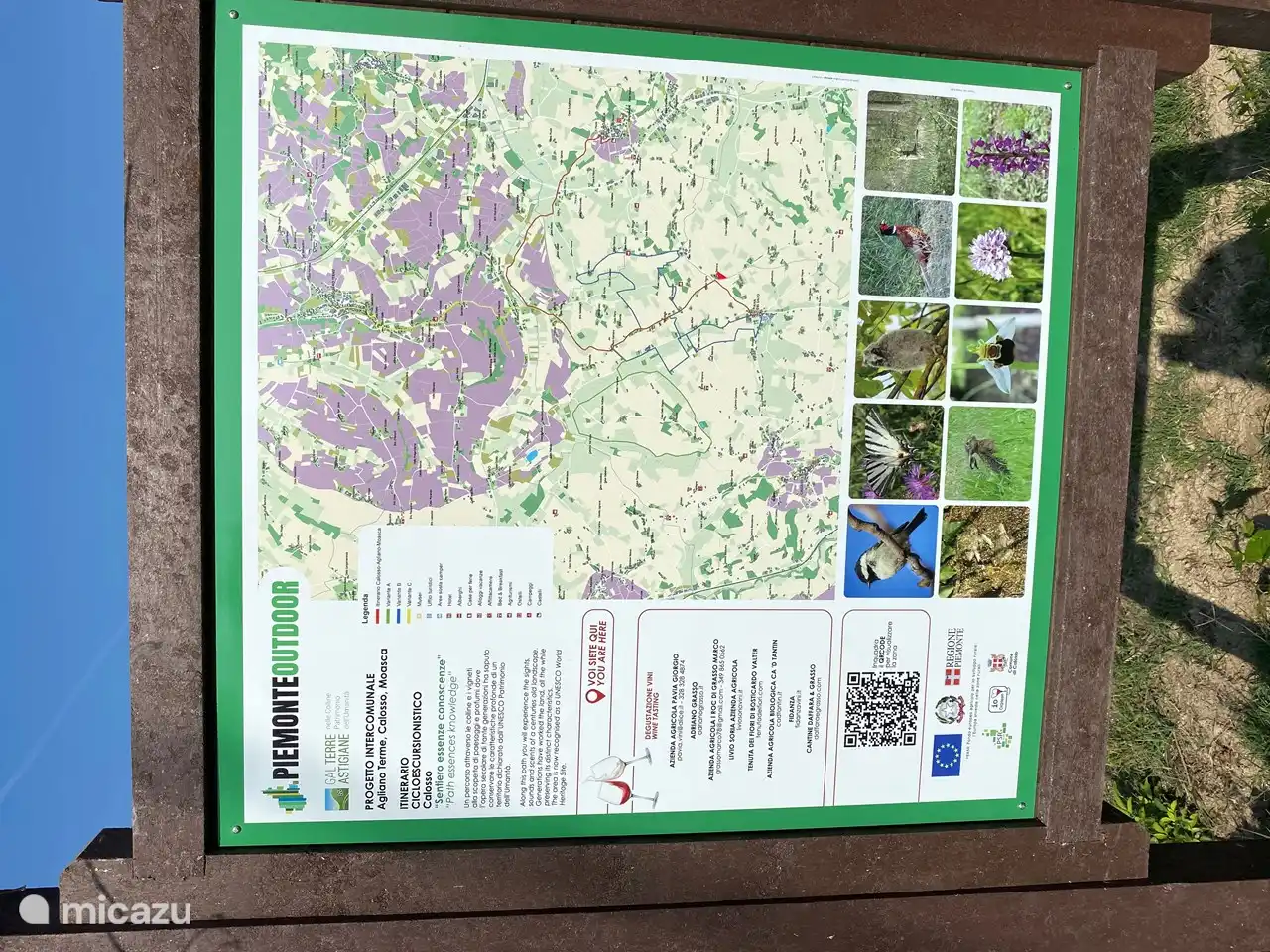 varias rutas de senderismo y ciclismo en la zona.