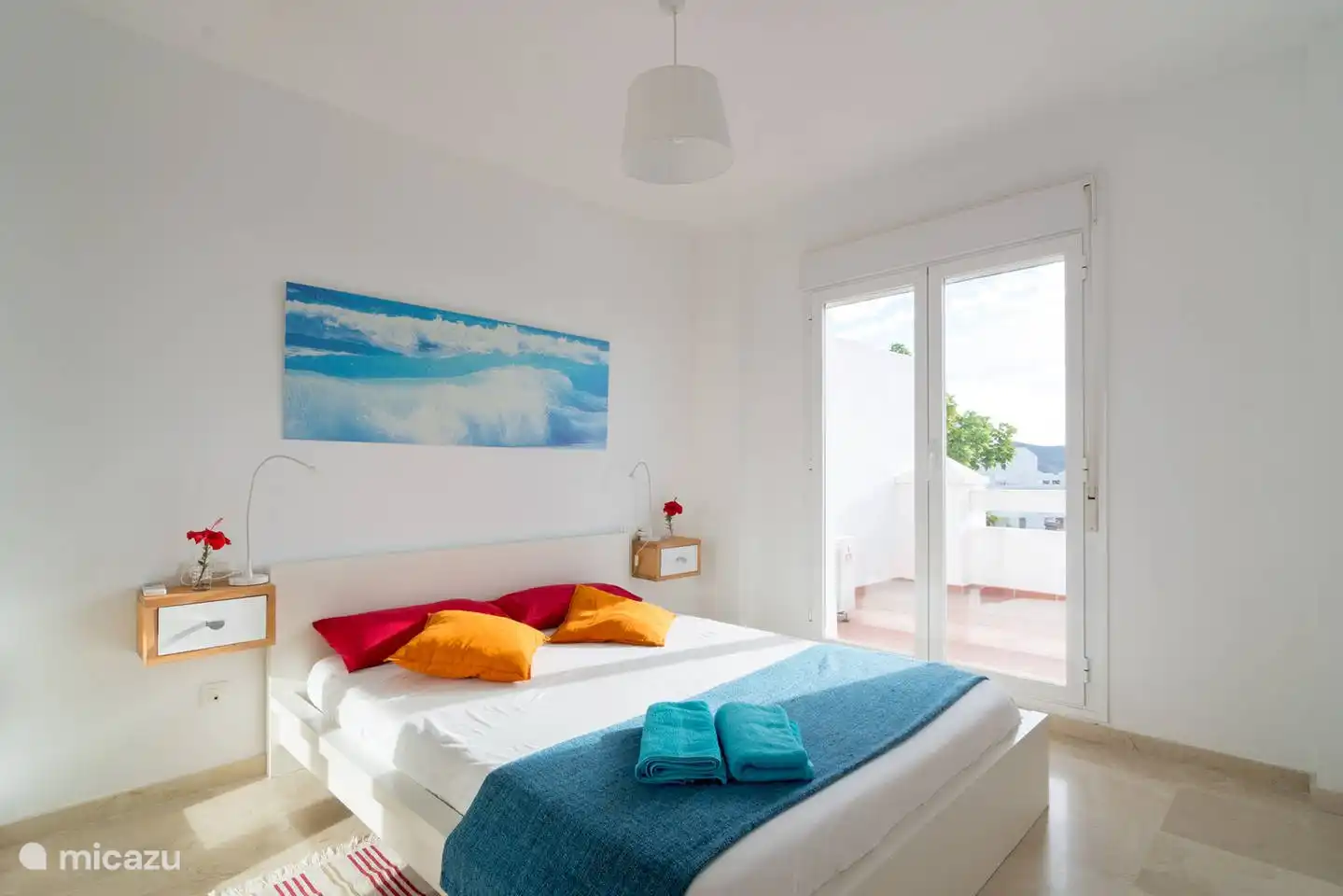 Meerblick und Pool in Spanien, Andalusien, Rincón de la Victoria - Appartement