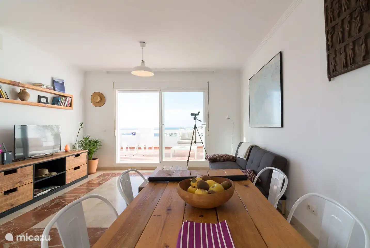 Meerblick und Pool in Spanien, Andalusien, Rincón de la Victoria - Appartement