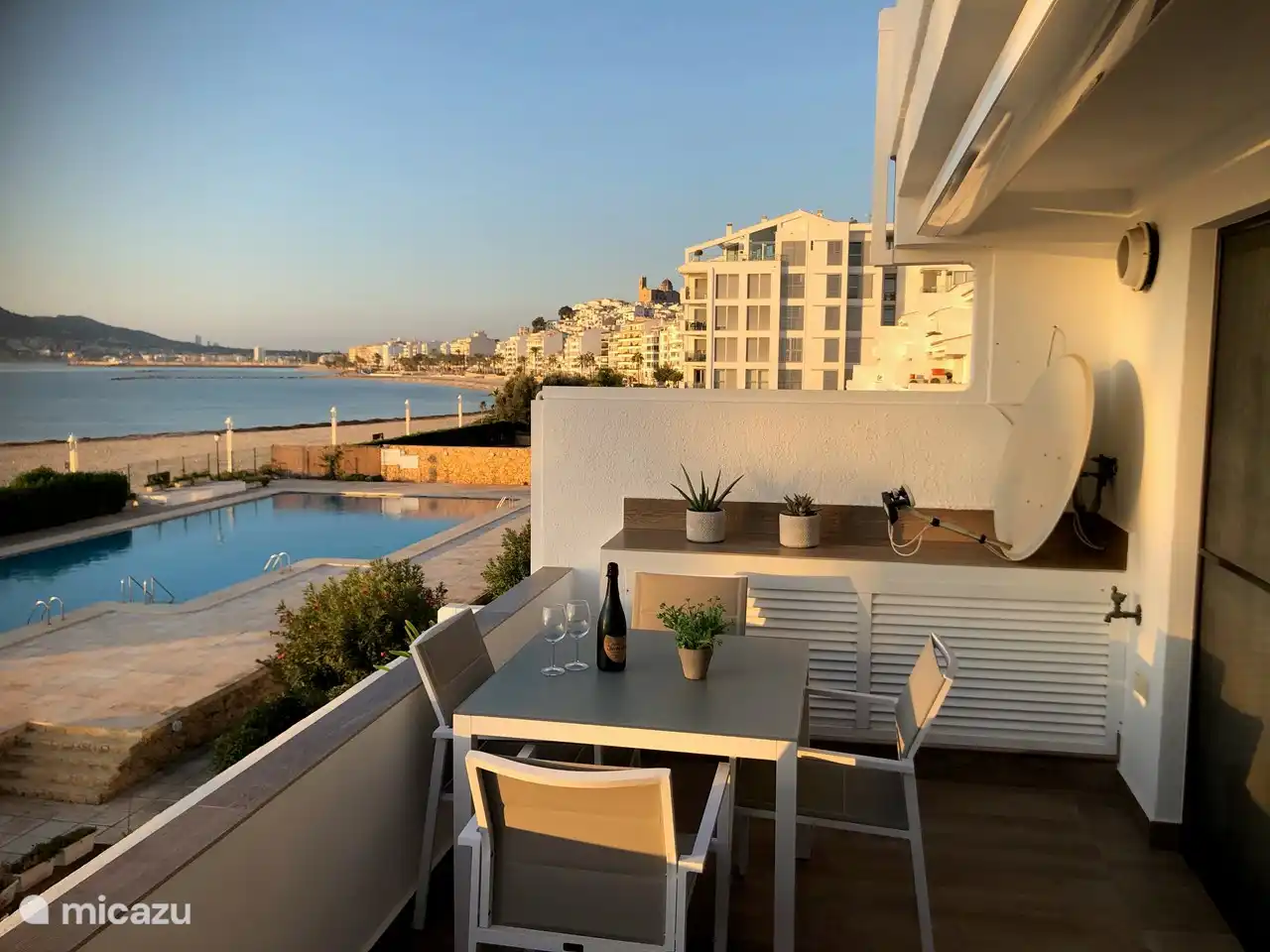 vue de la terrasse sur Altea