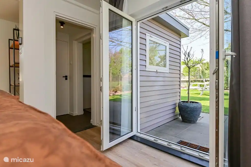 Enter your own piece of garden through the French doors.