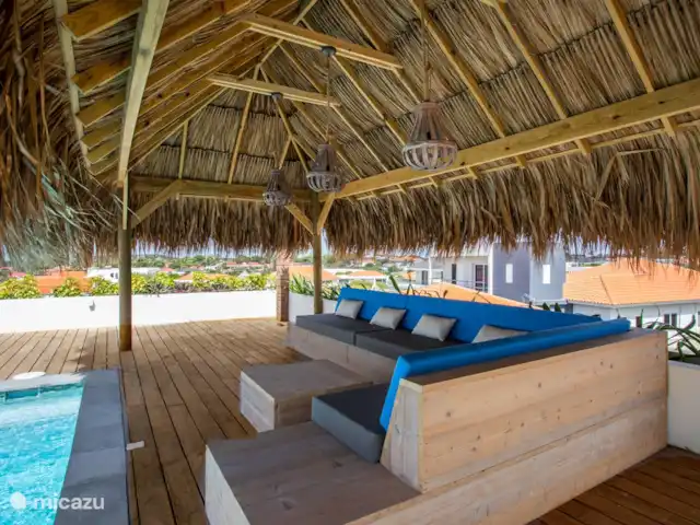 Incroyable villa de luxe à Vista Royal. | Curaçao, Banda Ariba (est), Vista Royal - villa Détendez-vous sous la palapa.