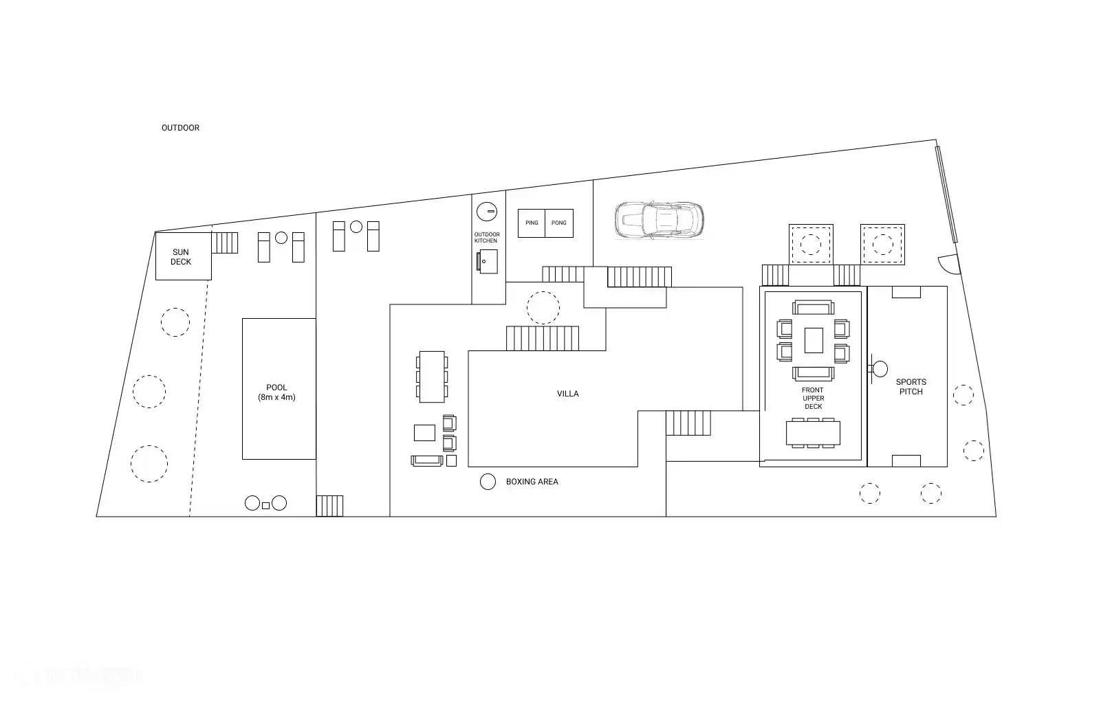 Planta zona exterior