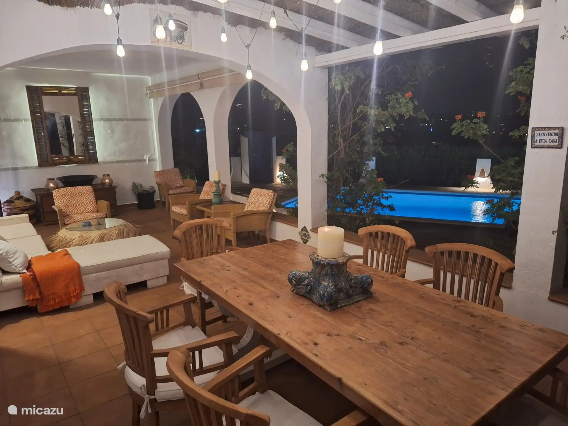 In the evening you can enjoy a delicious dinner and relax on the terrace
