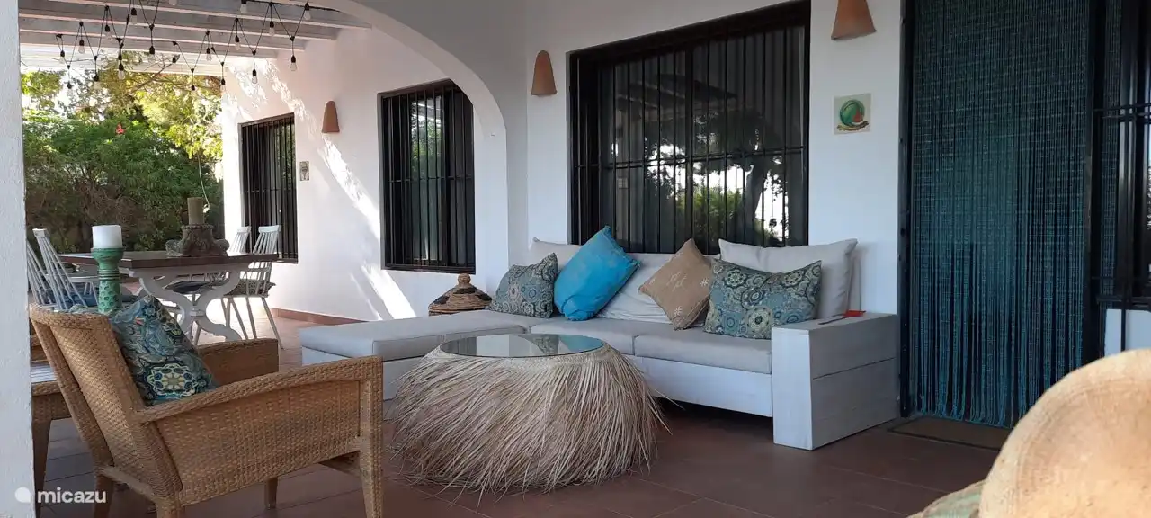 On the comfortable and stylish Ibiza sofa you have a view over the terrace
