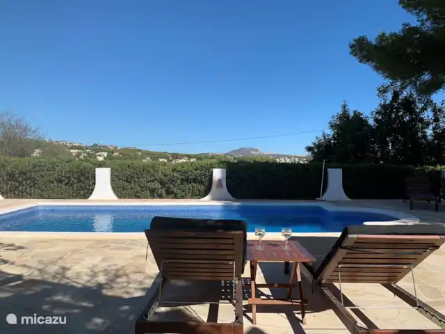 Villa Bertil en España, Costa Blanca, Benissa - villa más tarde en la tarde este es un excelente lugar para tomar un aperitivo.