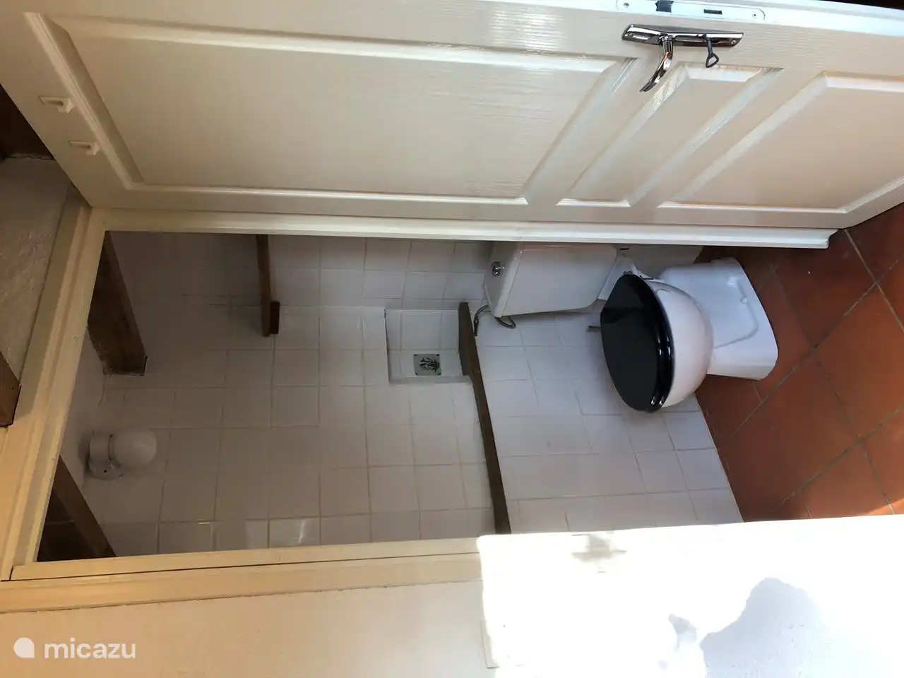 Dusche + Toilette im Dovecote