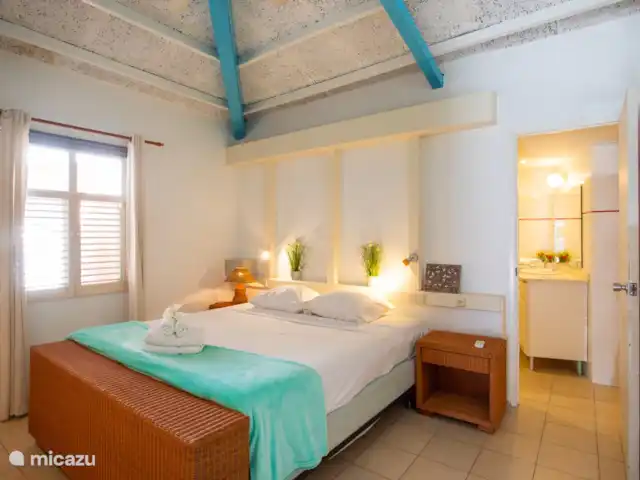 Piscadera Bay Resort 21 en Curazao, Curazao Centro, Piscadera - bungaló dormitorio con aire acondicionado