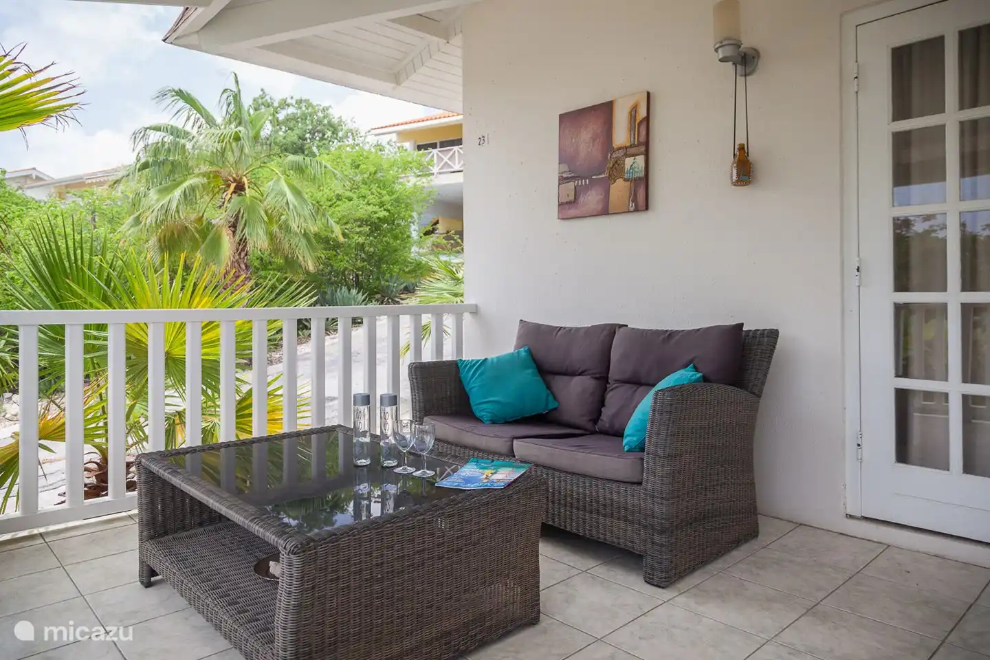 Véranda donnant sur le jardin