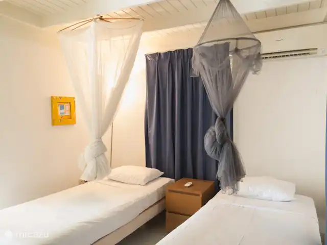 Piscadera Bay Resort 23 huren in Curaçao, Curacao-Midden, Piscadera - bungalow Slaapkamer voorzien van airconditioning