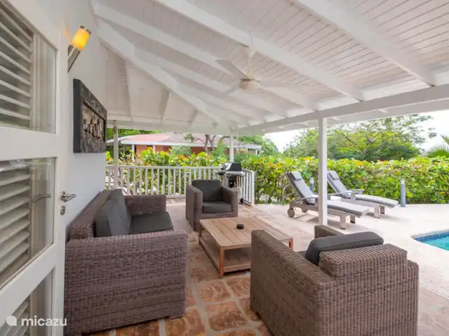 Piscadera Bay Resort 24 | Curaçao, Curaçao-Centre, Piscadera - bungalow Véranda spacieuse