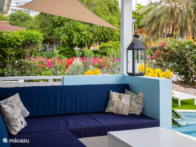 Villa Perla Blou | Curaçao, Curaçao-Centre, Piscadera - bungalow Terrasse