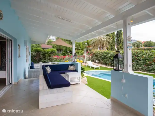 Villa Perla Blou | Curaçao, Curaçao-Centre, Piscadera - bungalow Terrasse