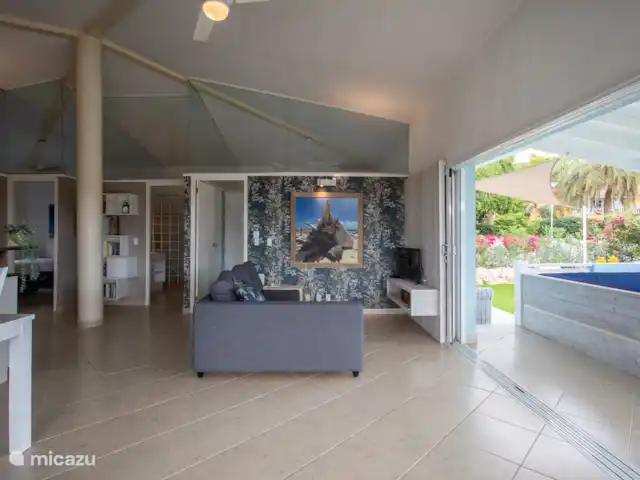 Villa Perla Blou | Curaçao, Curaçao-Centre, Piscadera - bungalow Le salon
