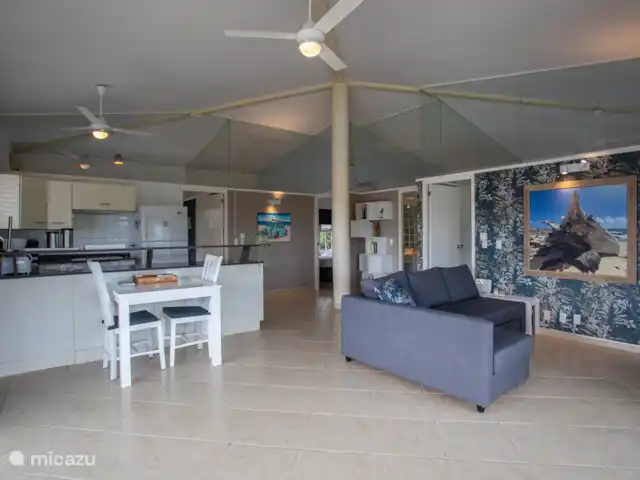 Villa Perla Blou | Curaçao, Curaçao-Centre, Piscadera - bungalow Le salon