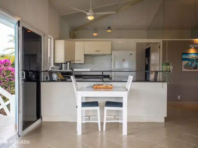 Villa Perla Blou | Curaçao, Curaçao-Centre, Piscadera - bungalow Cuisine ouverte