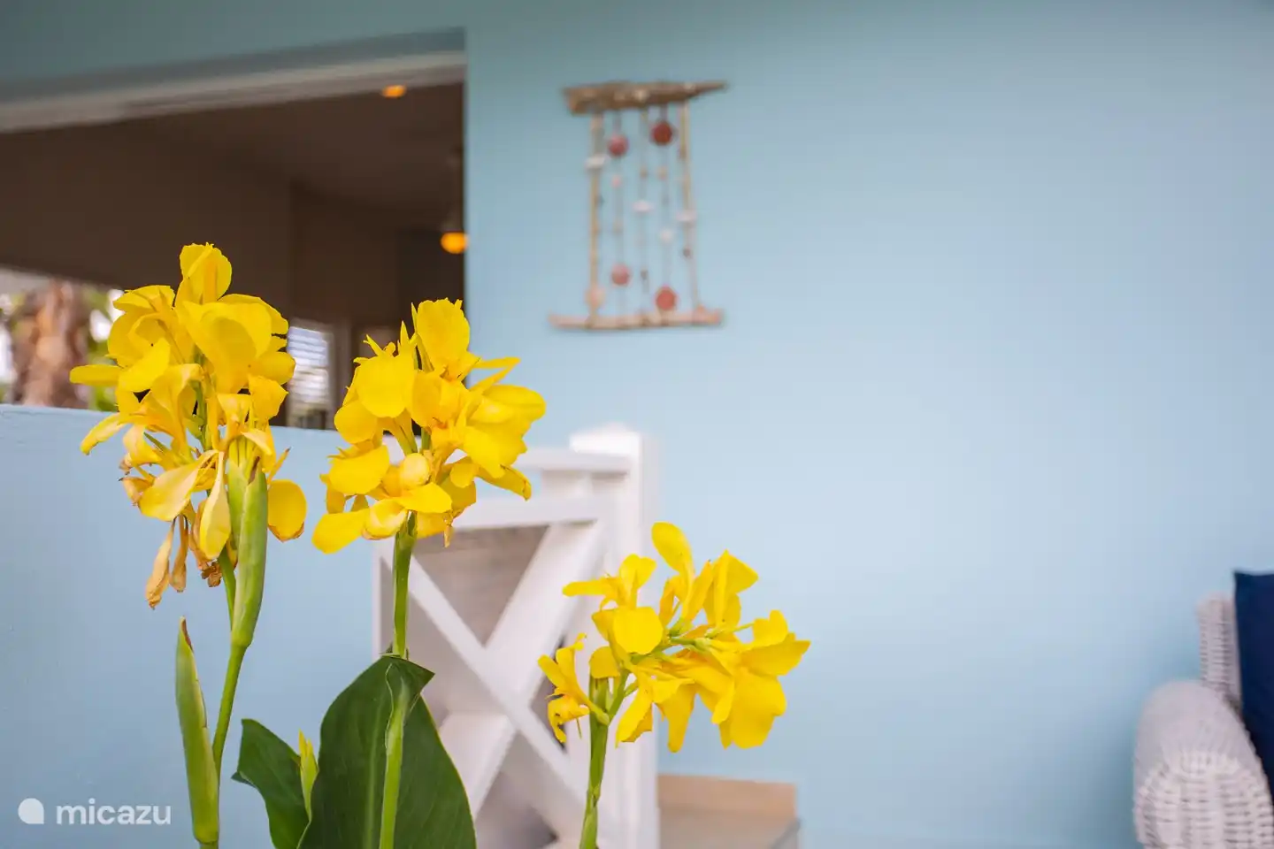 Tropische Pflanzen rund um den Bungalow