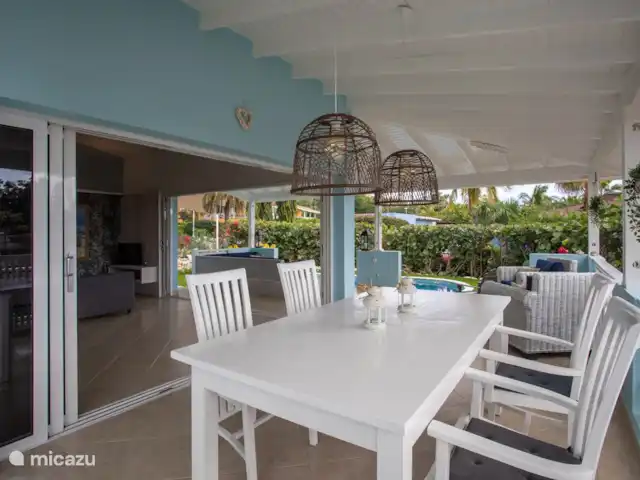 Villa Perla Blou | Curaçao, Curaçao-Centre, Piscadera - bungalow Terrasse