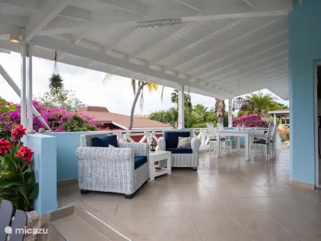 Villa Perla Blou | Curaçao, Curaçao-Centre, Piscadera - bungalow Terrasse