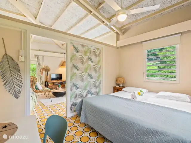 Bungalow Bossa Nova huren in Curaçao, Curacao-Midden, Piscadera - bungalow slaapkamer met airconditioning