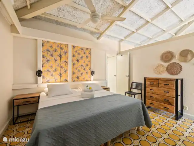 Bungalow Bossa Nova huren in Curaçao, Curacao-Midden, Piscadera - bungalow slaapkamer met airconditioning