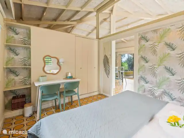 Bungalow Bossa Nova huren in Curaçao, Curacao-Midden, Piscadera - bungalow slaapkamer met airconditioning