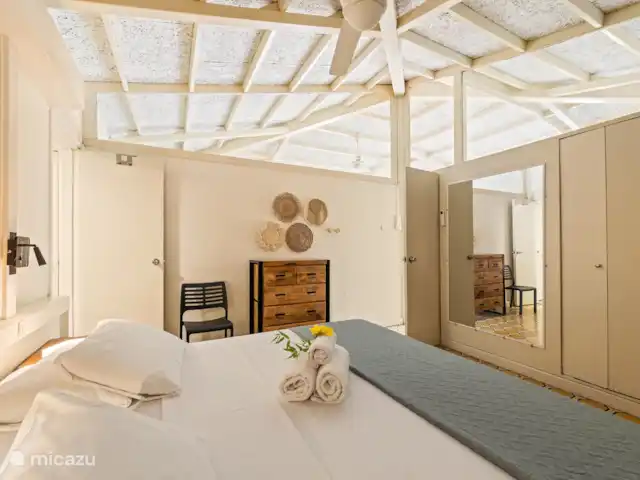Bungalow Bossa Nova huren in Curaçao, Curacao-Midden, Piscadera - bungalow slaapkamer met airconditioning