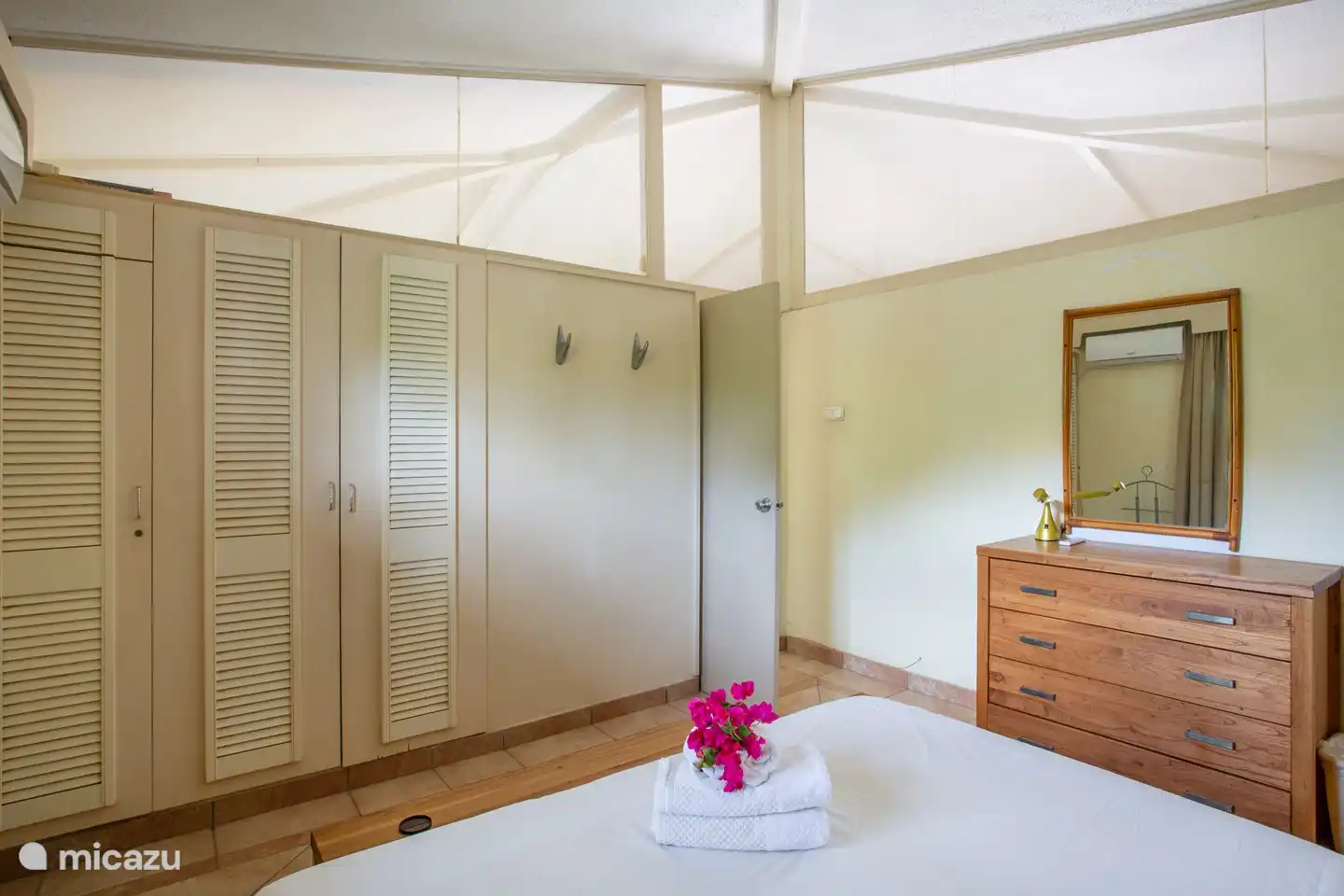 Bedroom with air conditioning