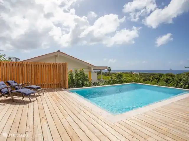 Piscadera Bay Resort 102 | Curaçao, Curaçao-Centre, Piscadera - bungalow Piscine avec vue mer