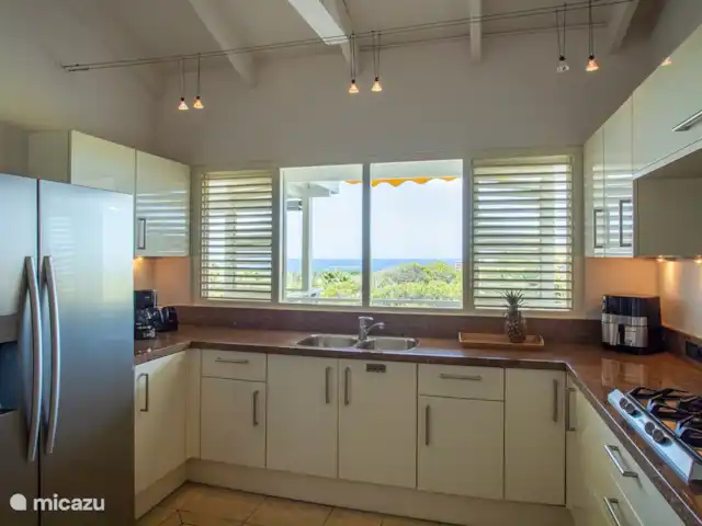 Villa Dol Fine Maison | Curaçao, Curaçao-Centre, Piscadera - bungalow Cuisine vue mer