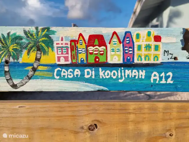 Casa de Kooijman en Curazao, Bandabou (oeste), Fontein - villa signos de madera a la deriva