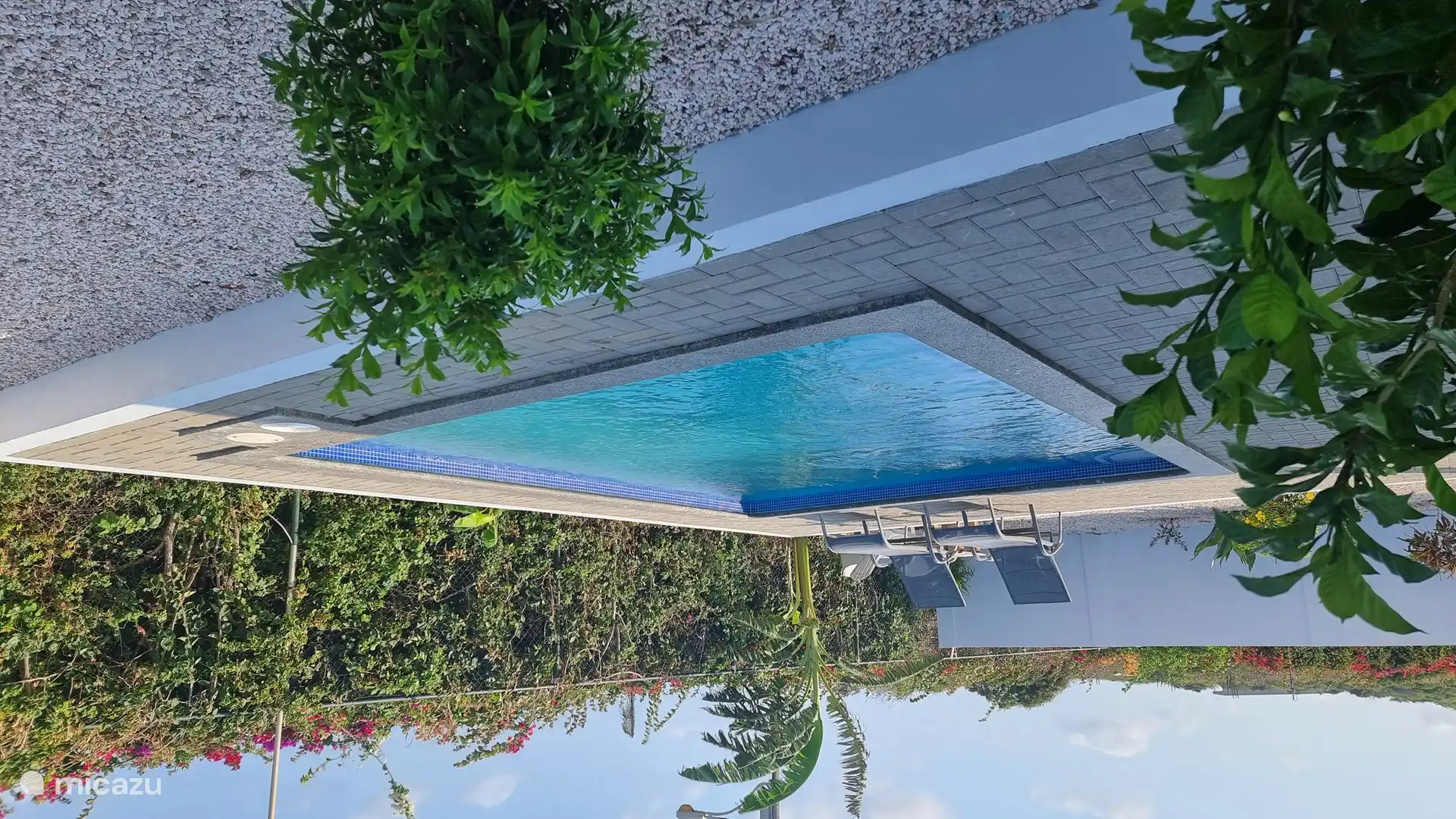 Heerlijk aan het zwembad