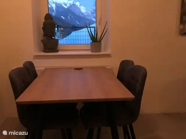 Haus Tilia Karinthië / App Dobratsch huren in Oostenrijk, Karinthië, Kerschdorf/Nötsch - appartement De eethoek met uitzicht op de Dobratsch ?