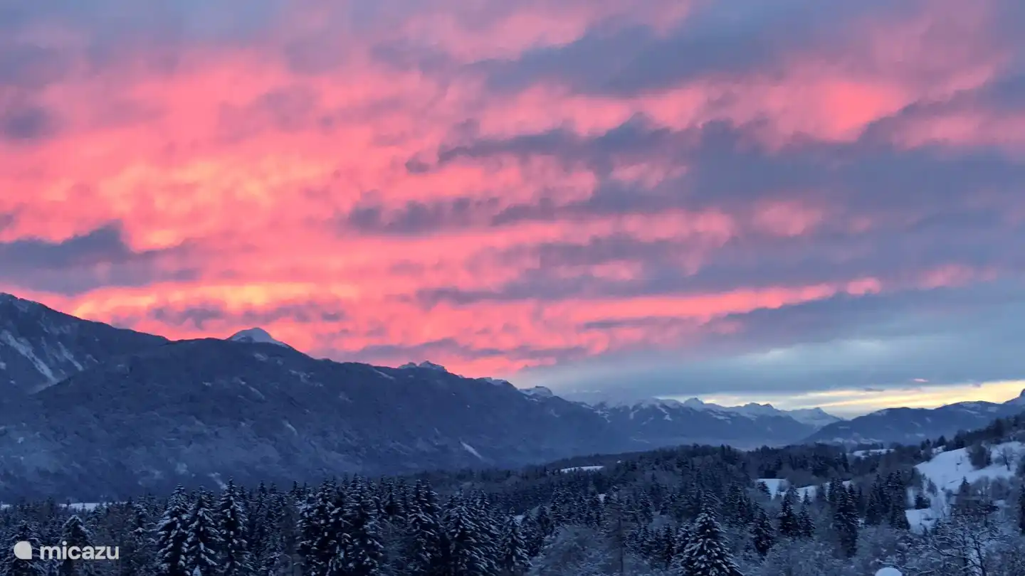 Belles couleurs de coucher de soleil