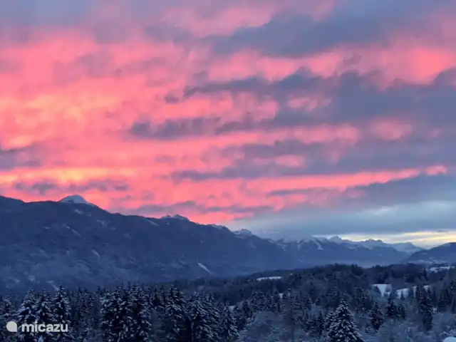 Haus Tilia Karinthië / App Dobratsch huren in Oostenrijk, Karinthië, Kerschdorf/Nötsch - appartement Mooie zonsondergang kleuren