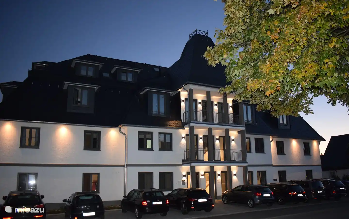 Apartment building evening atmosphere