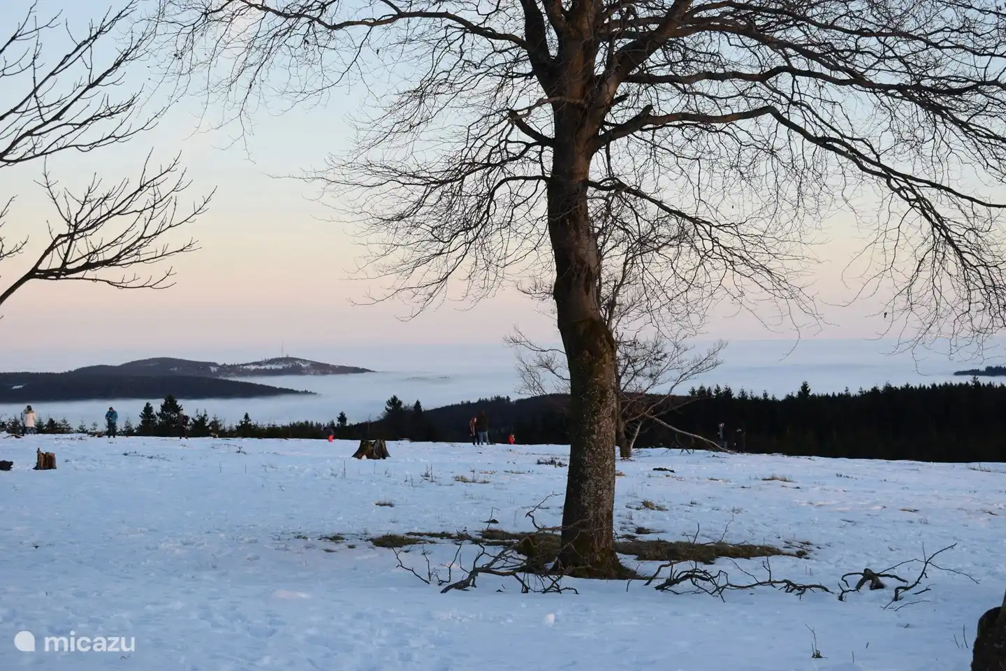 Breathtaking views over the whole thing on the Kahler Asten