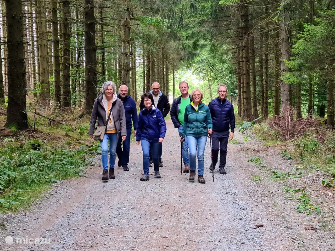 Walk in Altastenberg with the group of friends