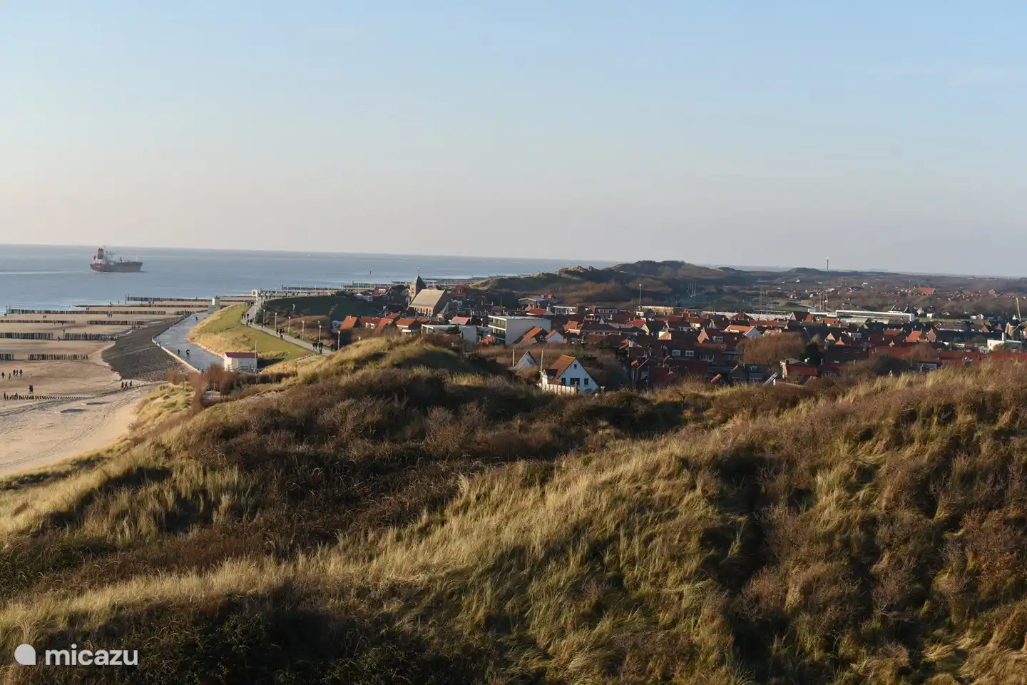 Blick von den Dünen auf Zoutelande