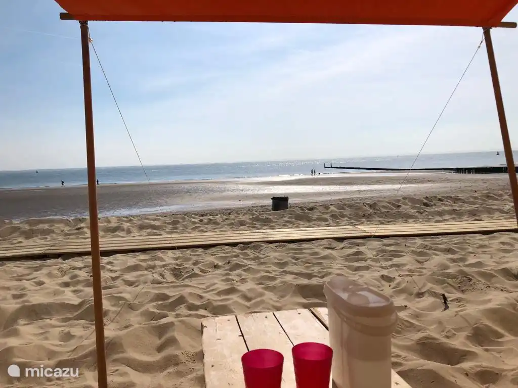 Blick auf das Meer vom Strandhaus