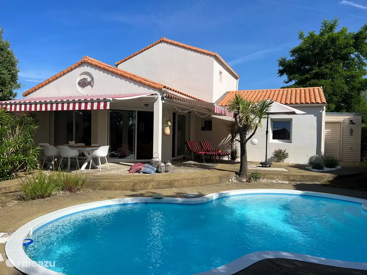 Watersport, Frankrijk, Vendée, Château-d'Olonne, villa Beach house nr 66 met privé zwembad